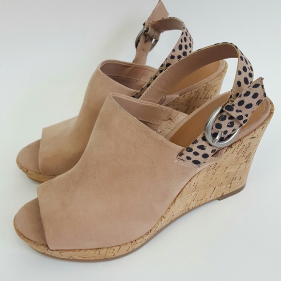 Universal Thread Shoes - Universal Thread Sasha Microsuede Pumps Tan Cheeta